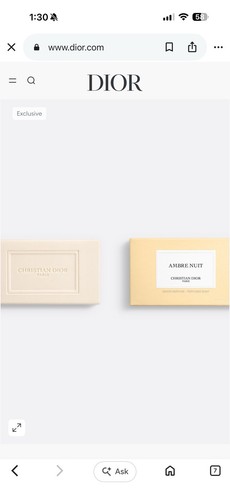 Dior ambre nuit - dior, sapone